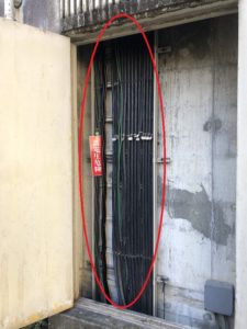 愛知県尾張旭市の公共施設にて高圧ケーブルの配線・配管電気工事NO.５